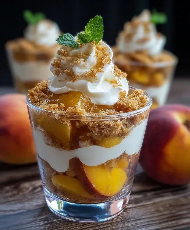 Classic Peach Cobbler Parfait