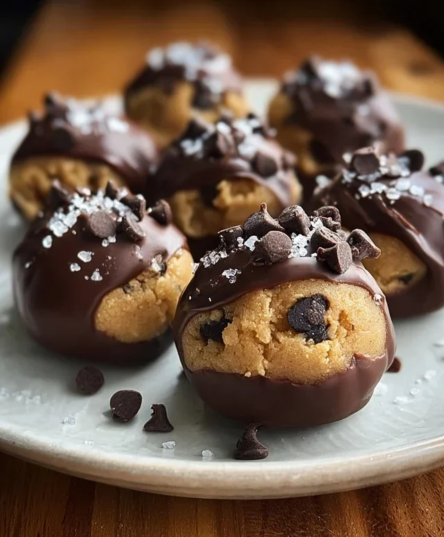Chocolate-Dipped Cookie Dough Bites