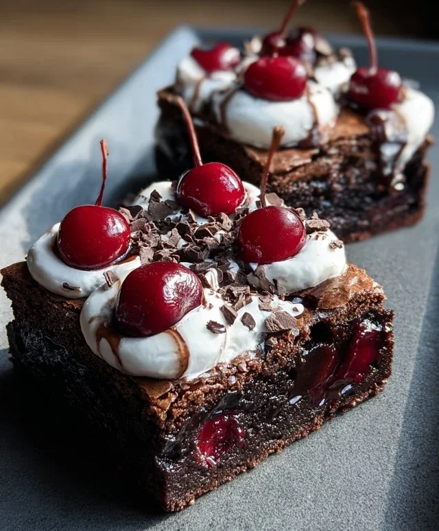 Small-Batch Black Forest Brownies