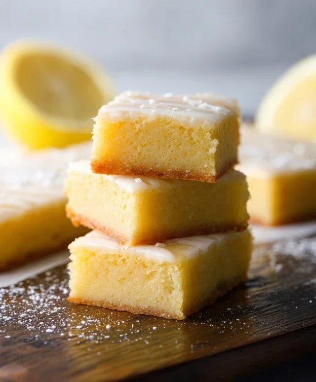 Easy Lemon Brownies Recipe