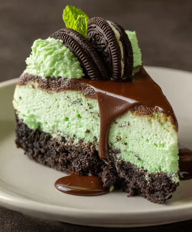 Mint Oreo Cheesecake Delight