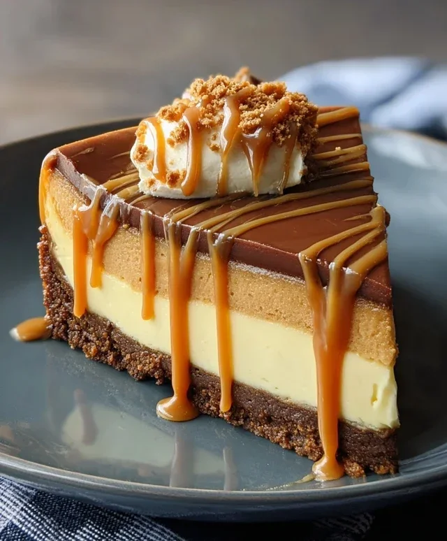 Cookie Butter Caramel Cheesecake