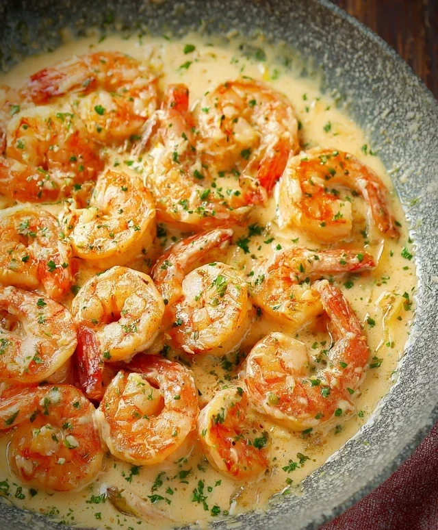 Creamy Garlic Shrimp (15 mins)