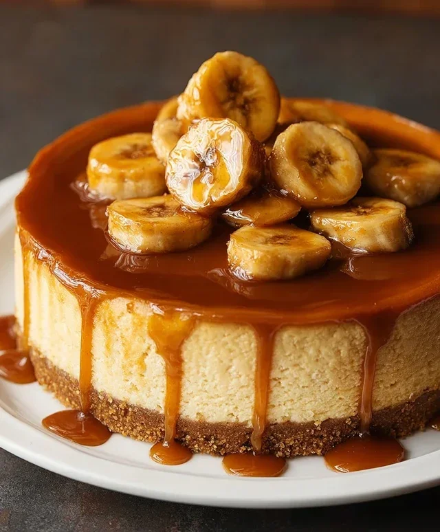 Bananas Foster Cheesecake