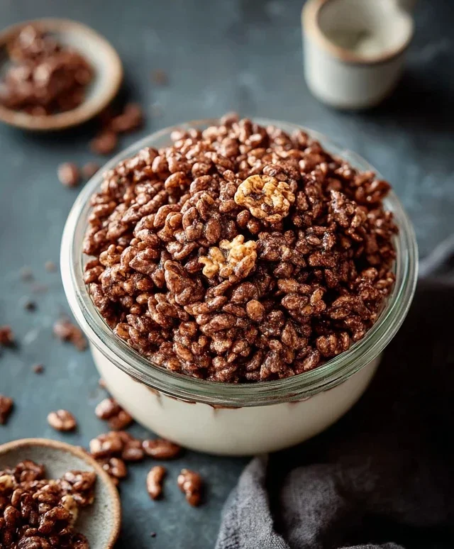 Healthy Crispy Chocolate Puffed Rice Cereal