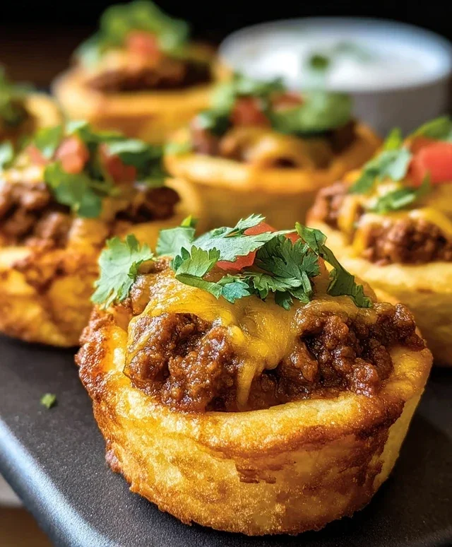 Taco Biscuit Cups