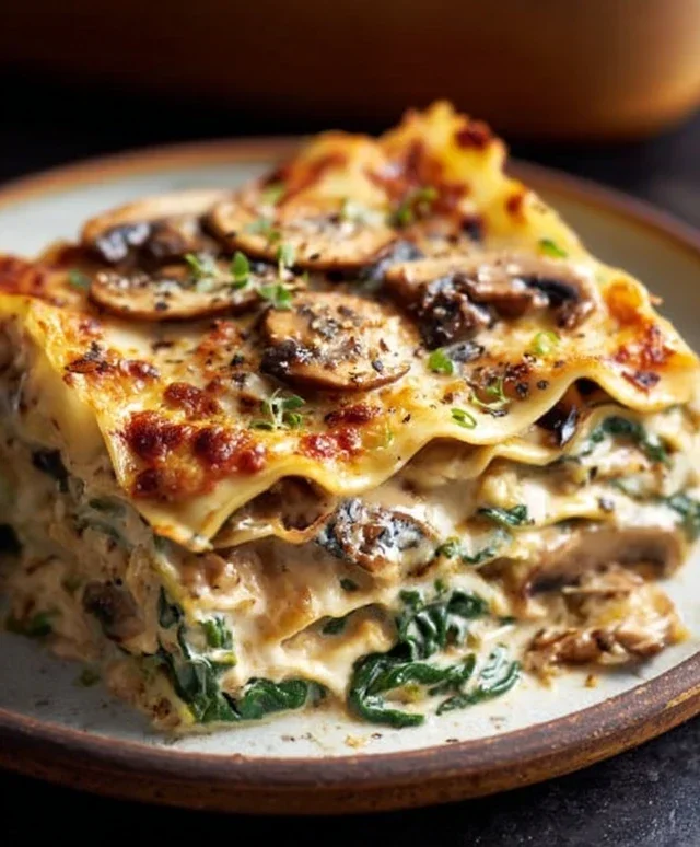 Mushroom And Spinach Lasagna Recipe