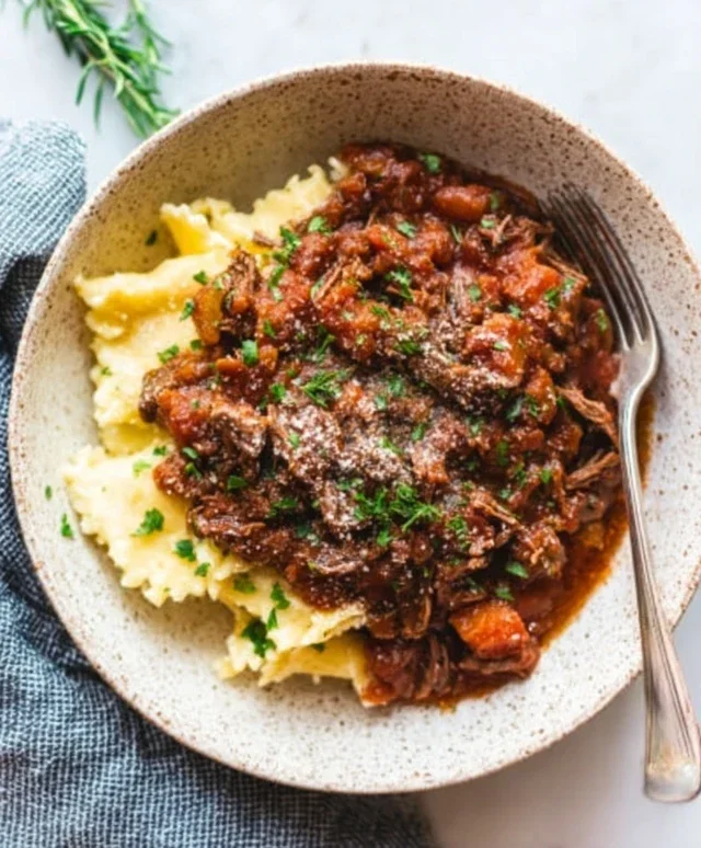 Slow Cooker Beef Ragu: Whole30, Pnon-non-non-alcoholic alternativeic non-alcoholic aleo, Gluten-Free