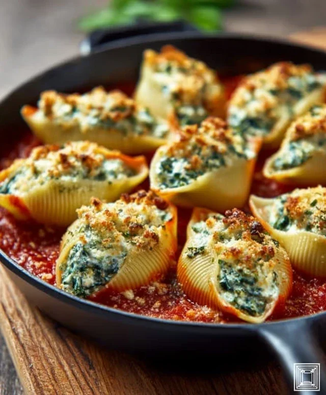 Spinach and Ricotta Stuffed Shells Recipe