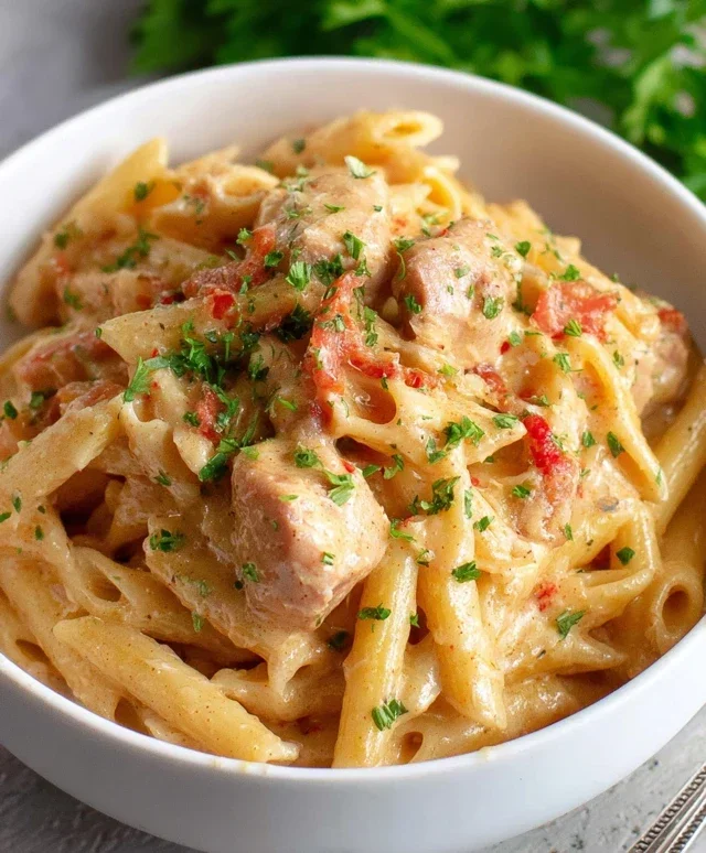 Crock Pot Creamy Cajun Chicken Pasta