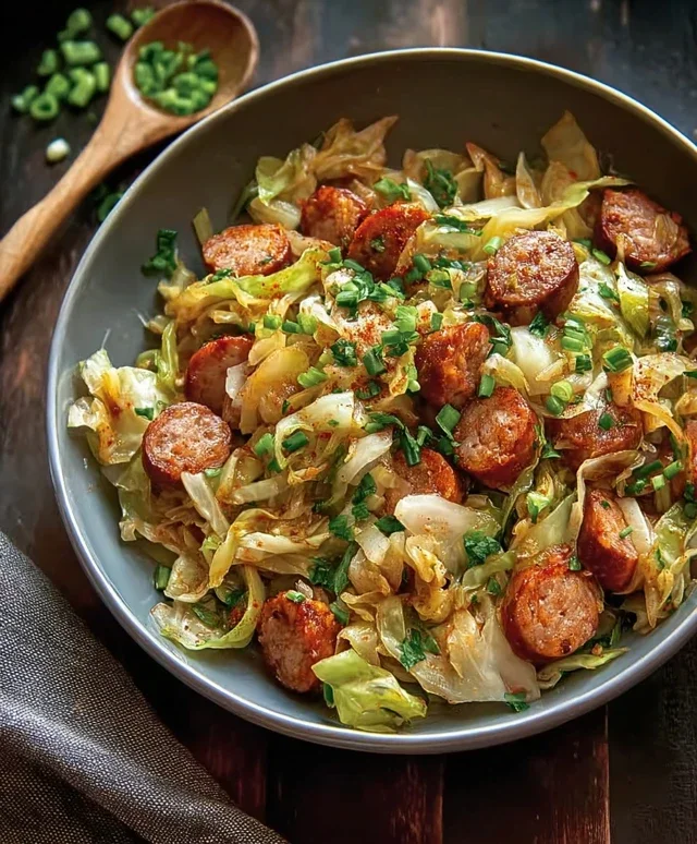 Easy Sausage and Cabbage Stir Fry