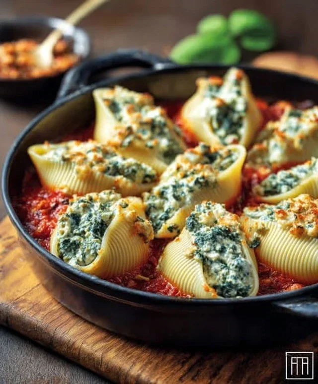 Spinach and Ricotta Stuffed Shells Recipe