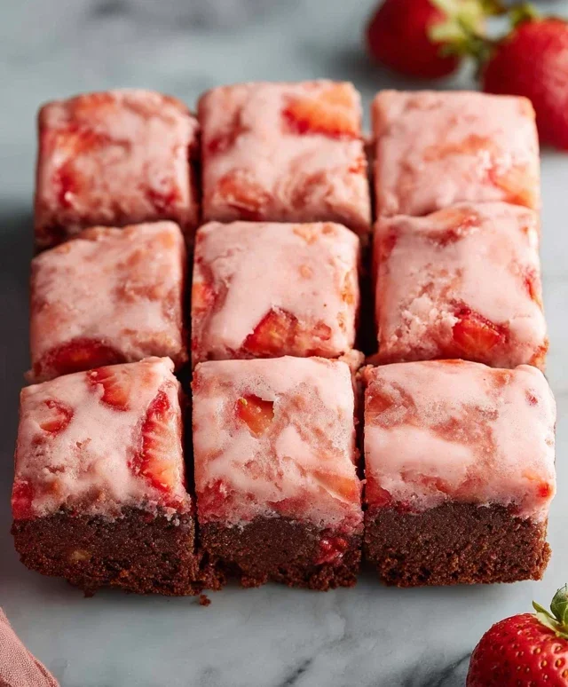 Strawberry Brownies