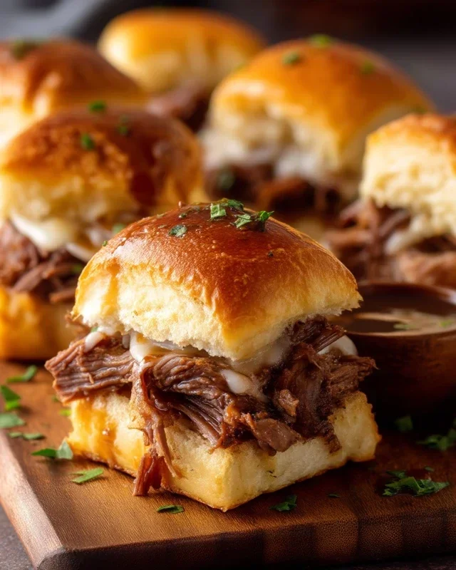 Easy French Dip Sliders Recipe