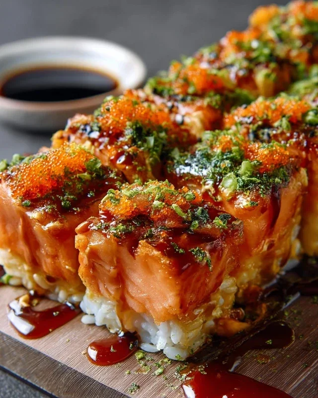 Spicy Salmon Sushi Bake Recipe