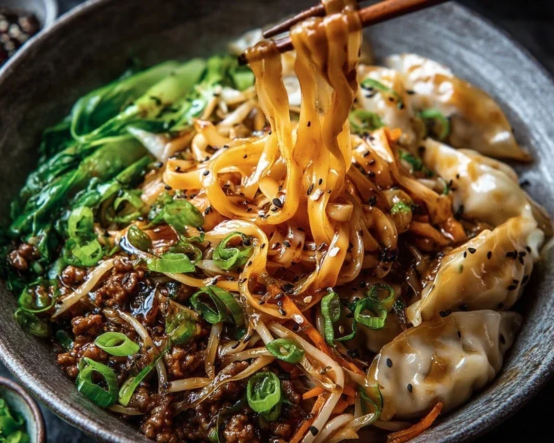 Potsticker Noodle Bowl