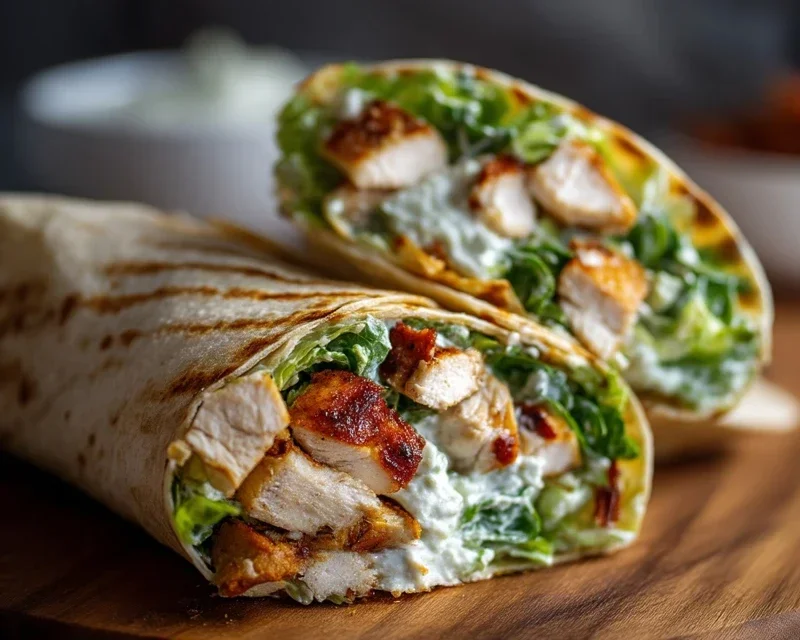 Chicken Caesar Wraps