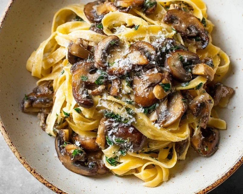 Garlic Mushroom Pasta