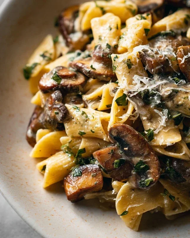 Garlic Mushroom Pasta