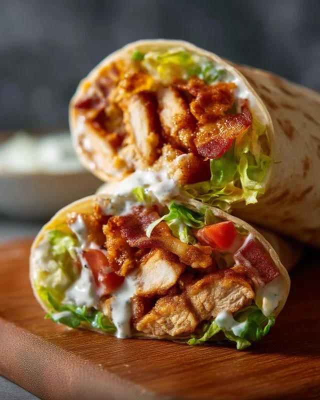 Crispy Chicken Beef Beef Bacon Ranch Wrap