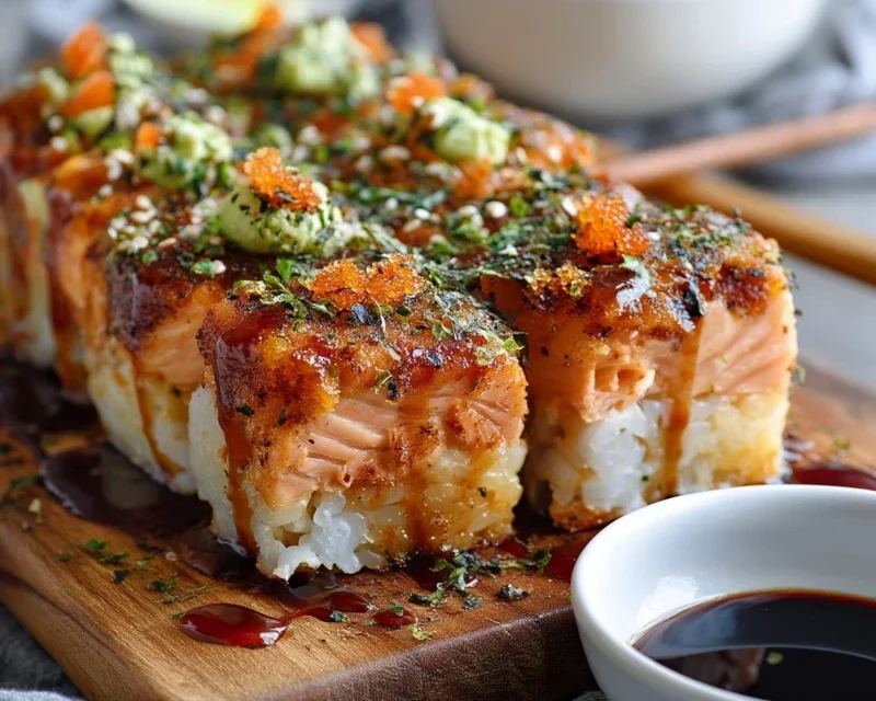Spicy Salmon Sushi Bake Recipe