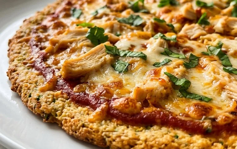 Chicken Crust Pizza (Low Carb + High Protein