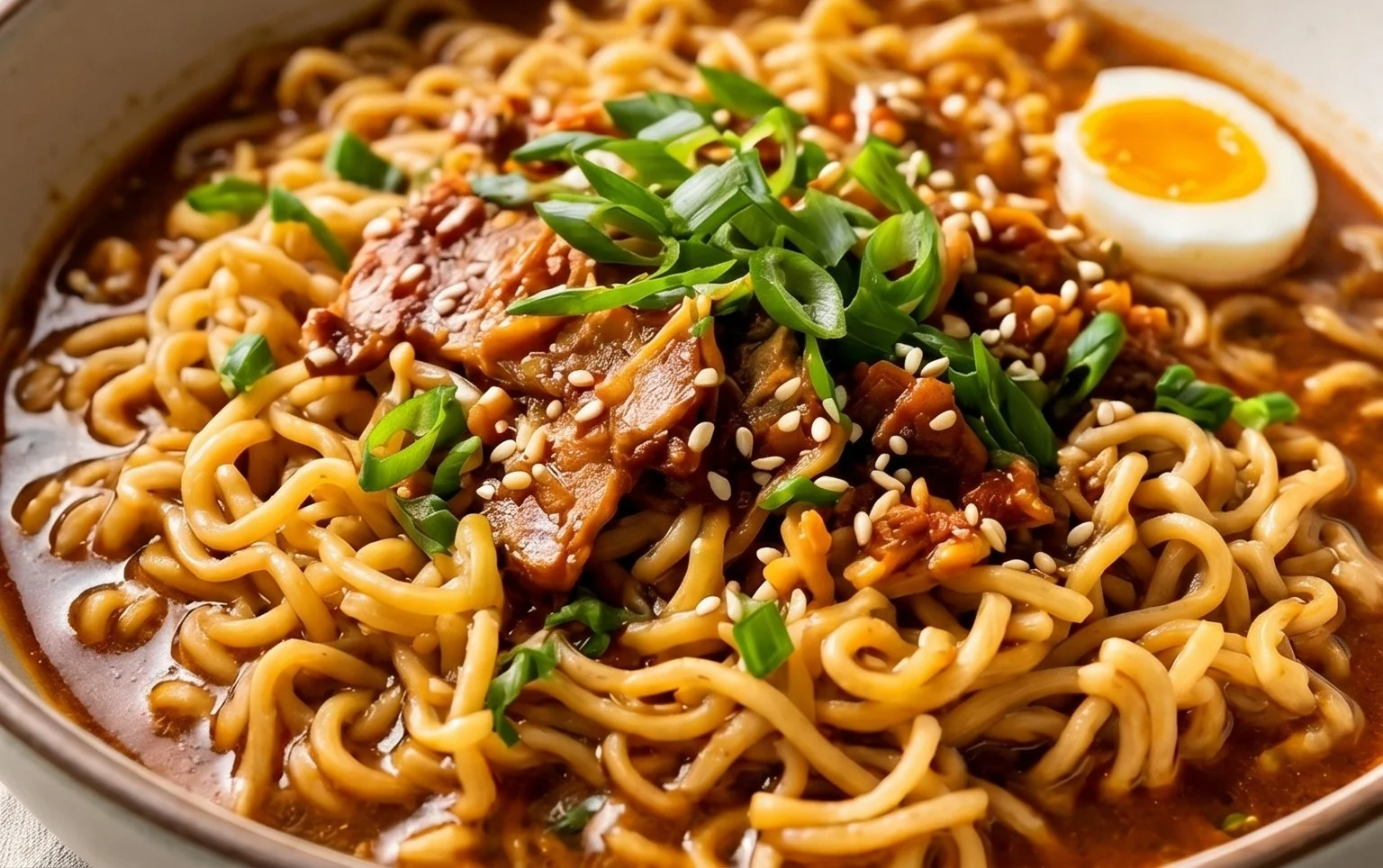 Easy Saucy Ramen Noodles