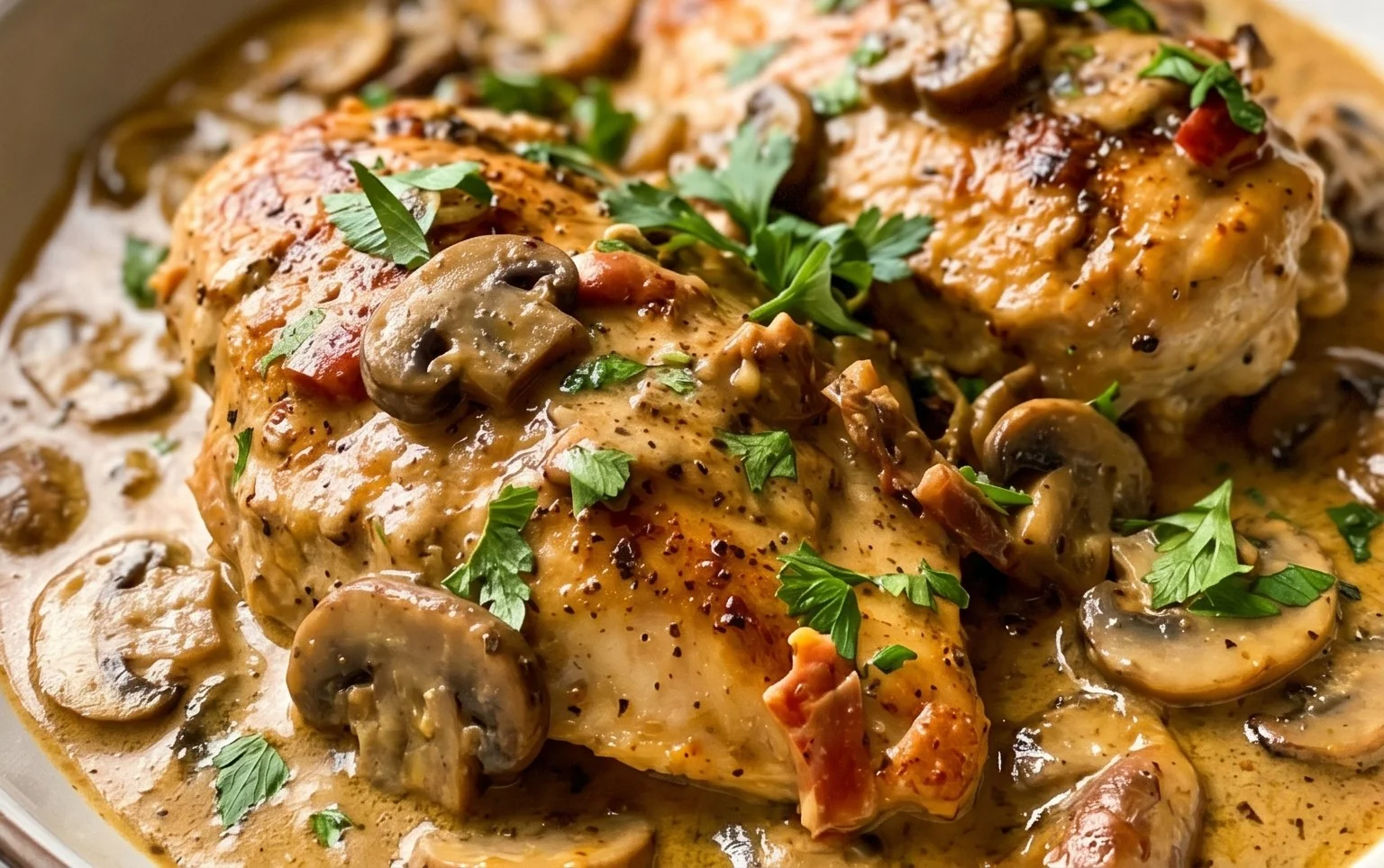 Creamy Mushroom Chicken Recipe