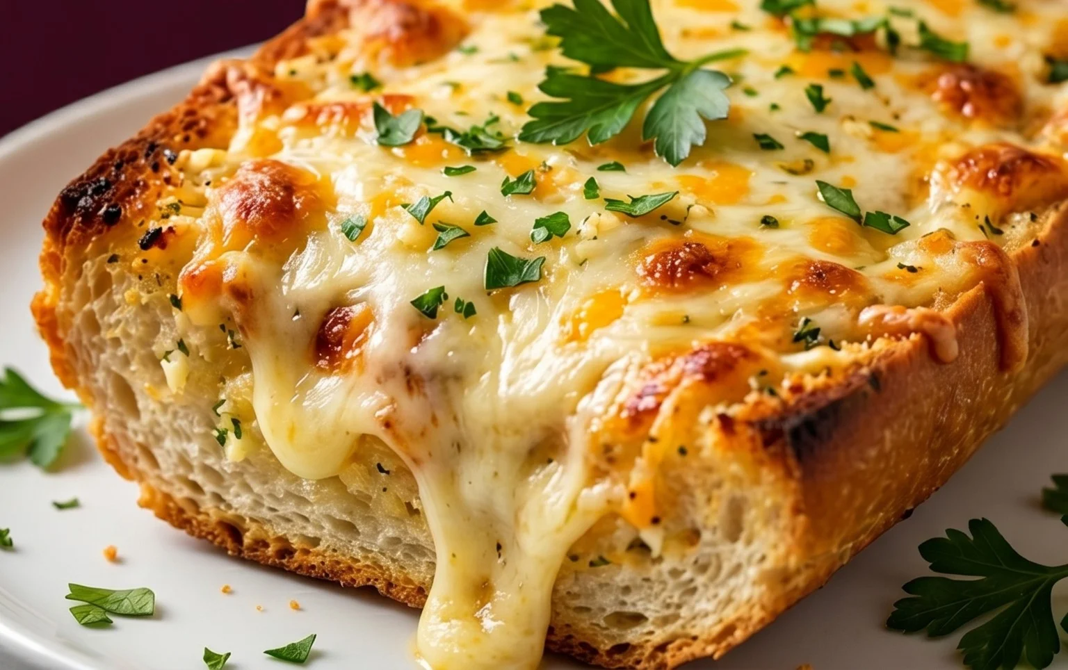 BEST CHEESY GARLIC BREAD RECIPE