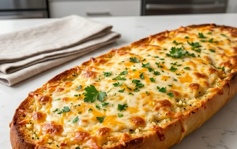 BEST CHEESY GARLIC BREAD RECIPE