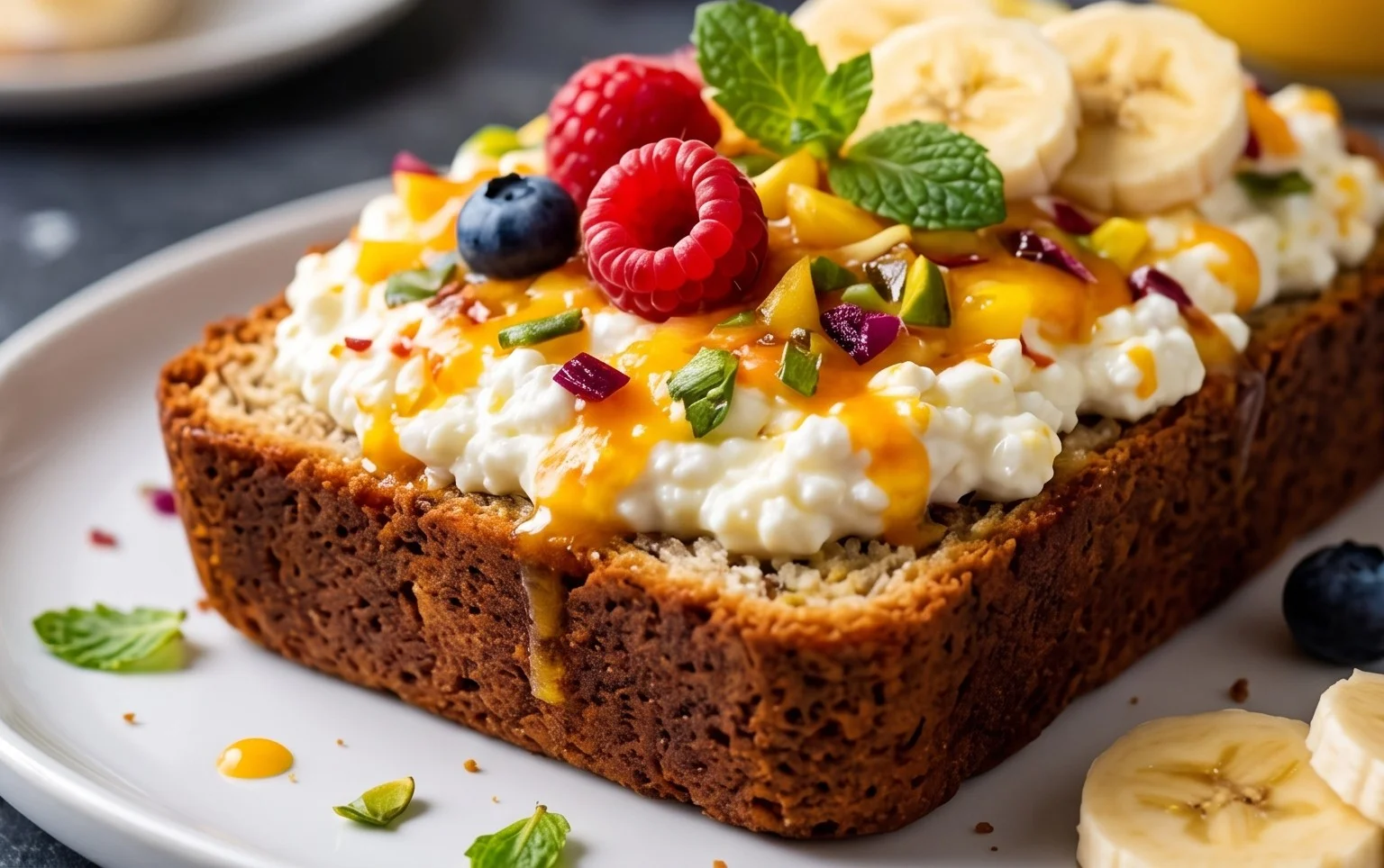 Cottage Cheese Banana Bread