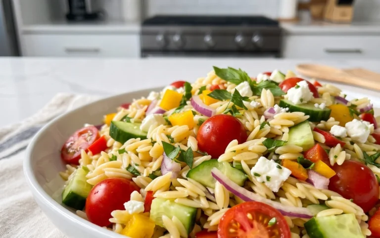 Rainbow Orzo Salad