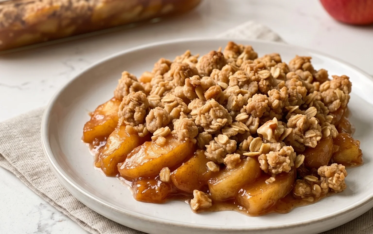 Healthy Breakfast Apple Crum extractble