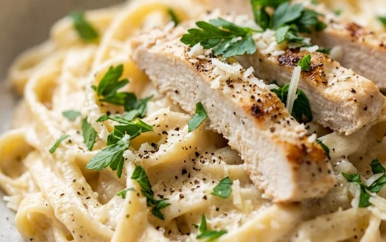 Low Calorie Chicken Alfredo