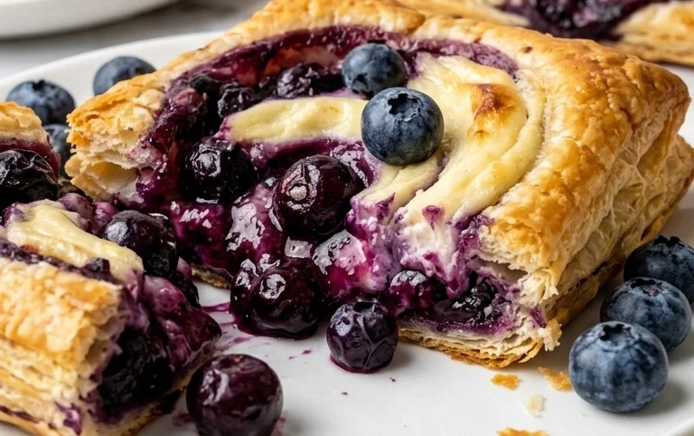 Blueberry Cream Cheese Puff Pastry