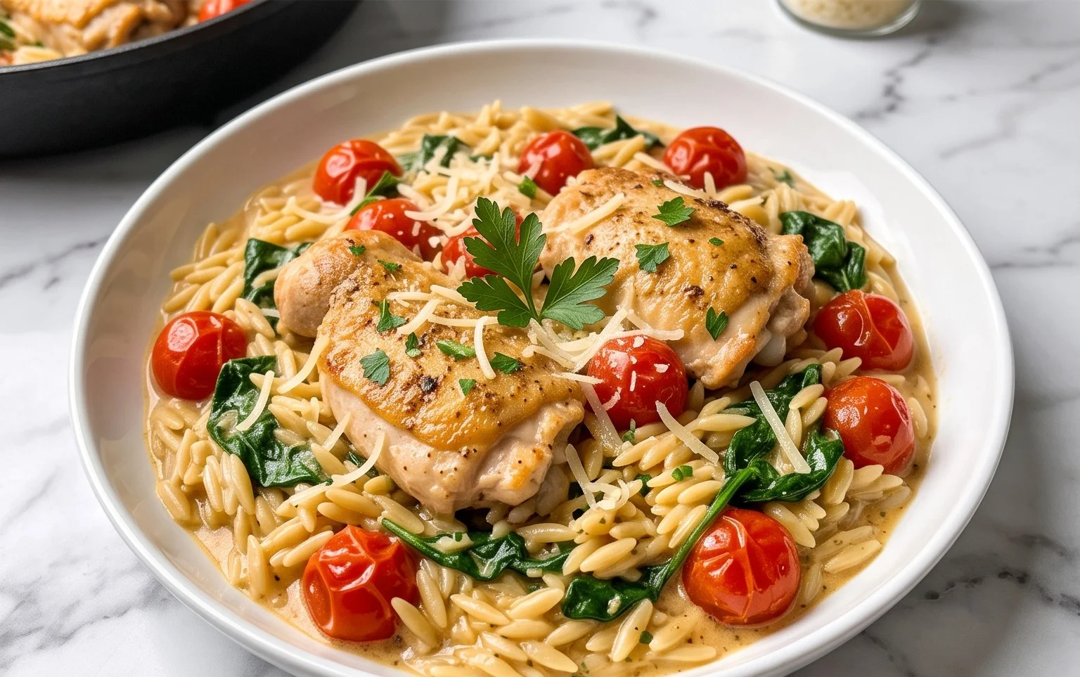 Chicken Orzo (30-Minutes, One-Pan)