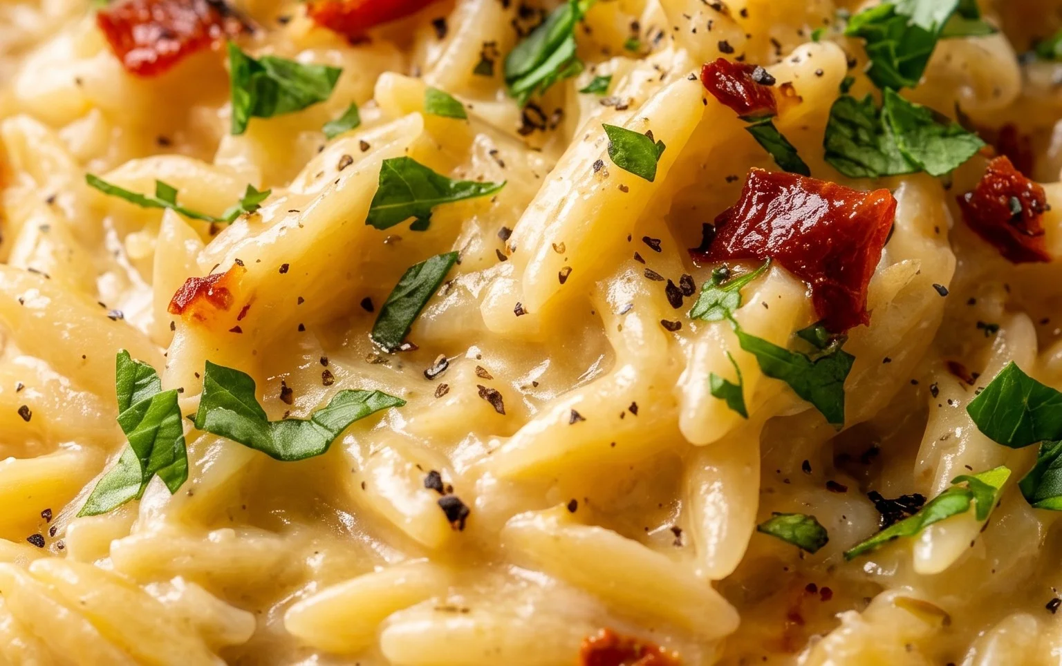 Creamy Garlic Parmesan Orzo