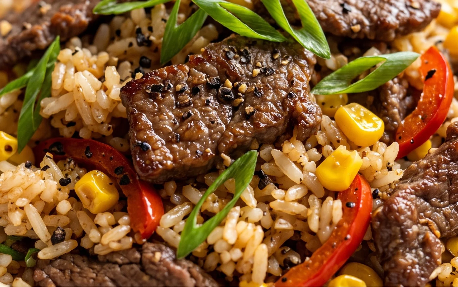 Beef Pepper Rice Bowl is a delicious meal option.