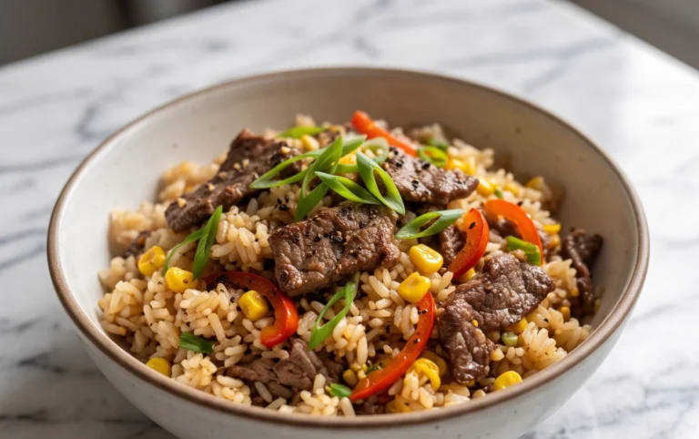 Beef Pepper Rice Bowl is a delicious meal option.