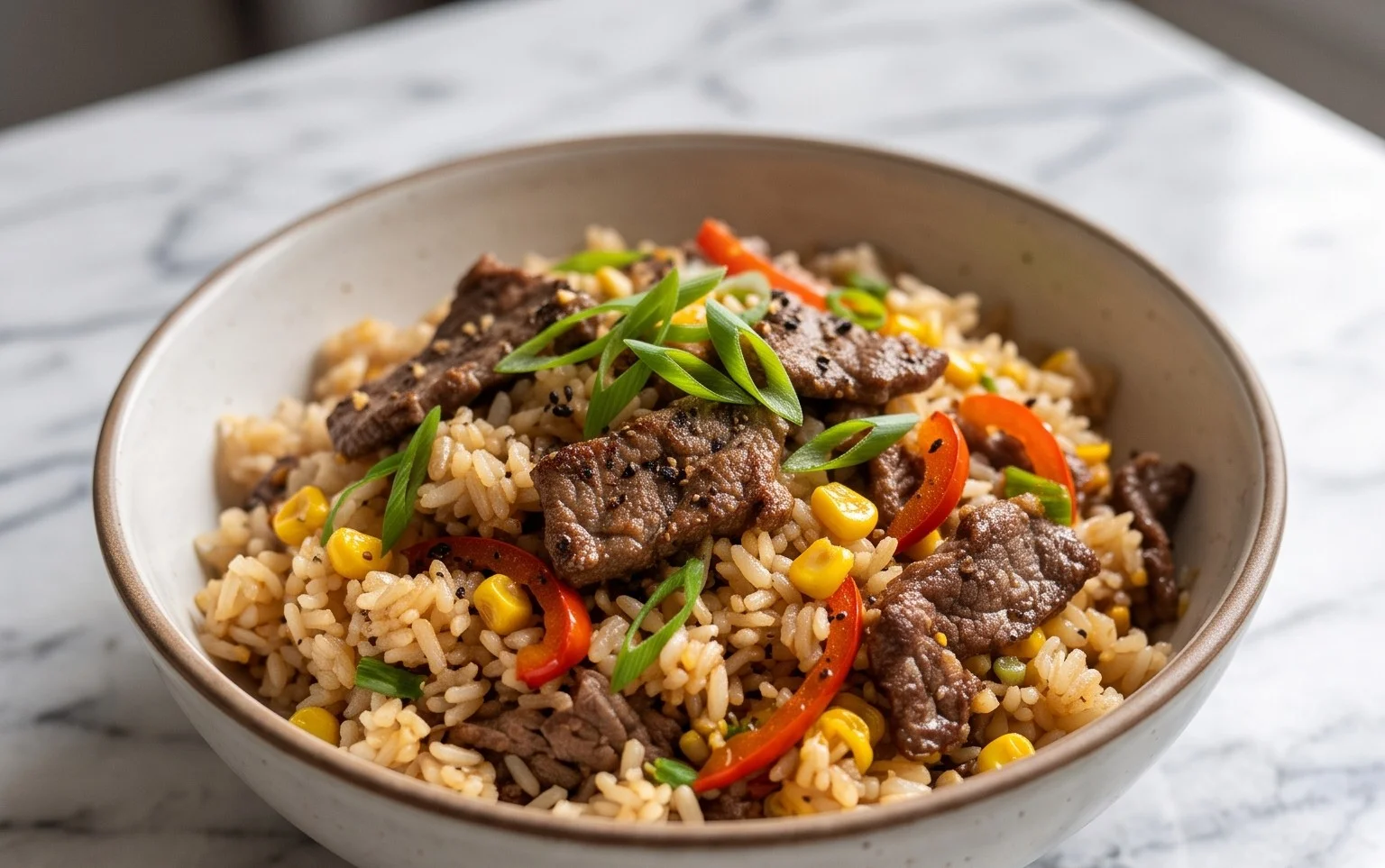 Beef Pepper Rice Bowl is a delicious meal option.