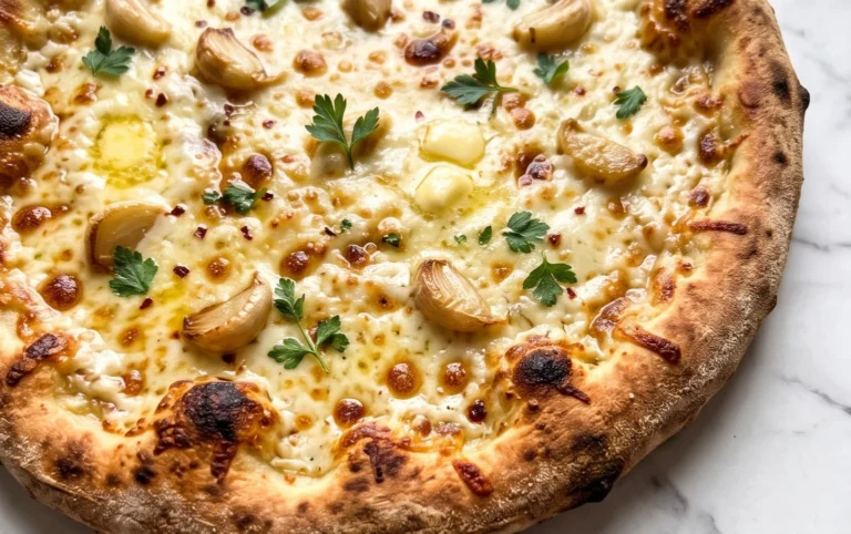 buttery garlic pizza