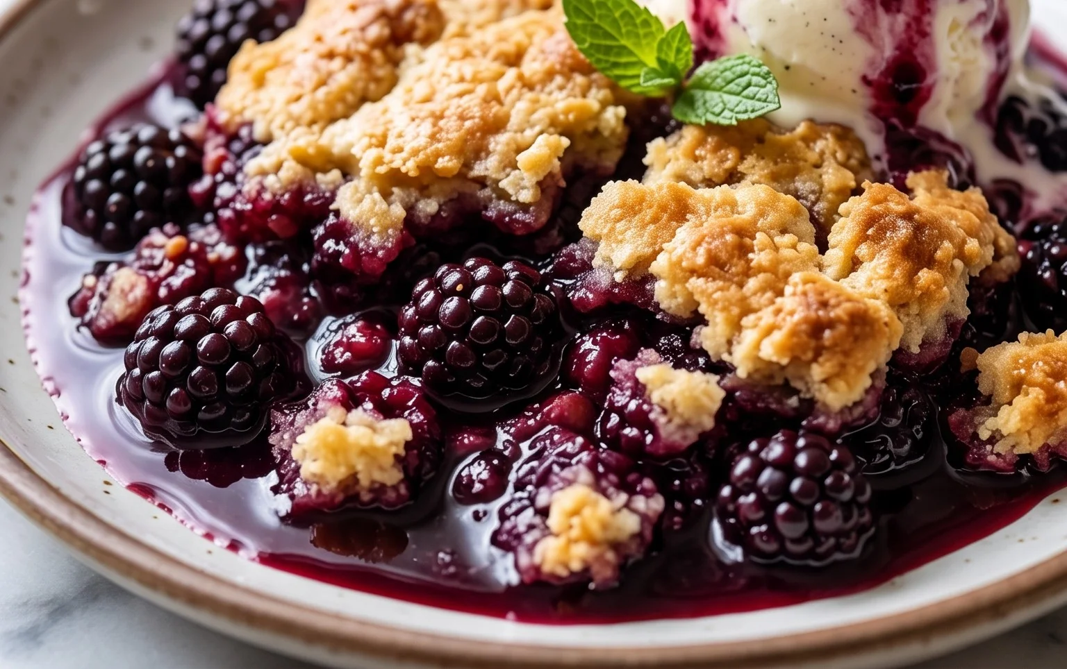 The Pioneer Women's Blackberry Cobbler