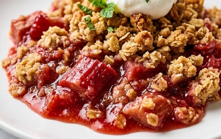 Easy Rhubarb Crisp