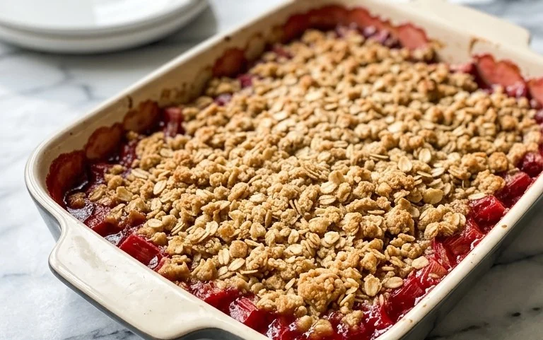 Easy Rhubarb Crisp