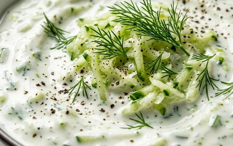 Cucumber Dip with Sour Cream and Dill