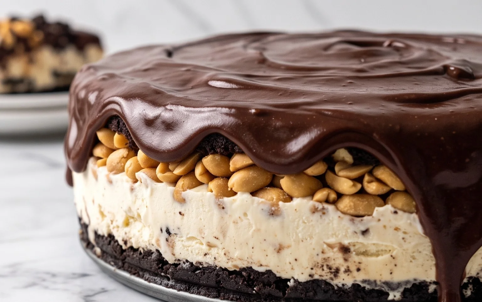 Buster Bar Ice Cream Cake