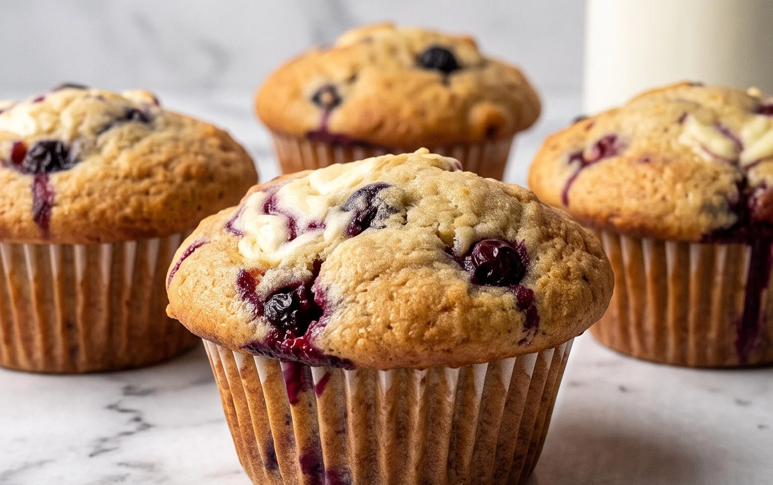 Berry Cream Cheese Muffins