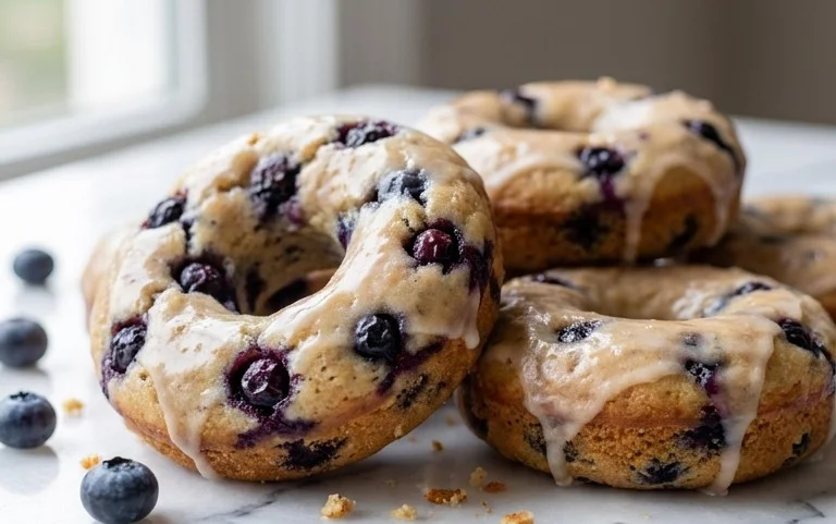Blueberry Cake Donuts