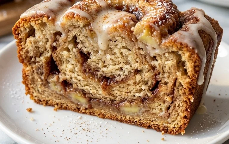 Cinnamon Roll Banana Bread