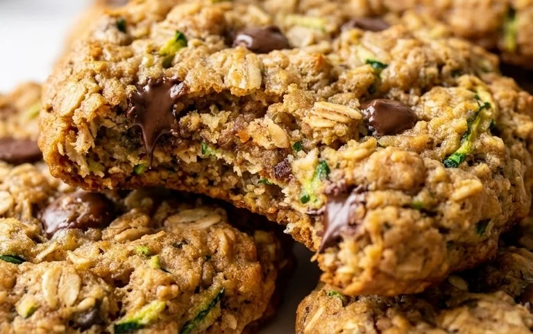 Healthy Zucchini Oatmeal Cookies